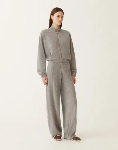 Fabiana Filippi Platinum Bomber Jacket