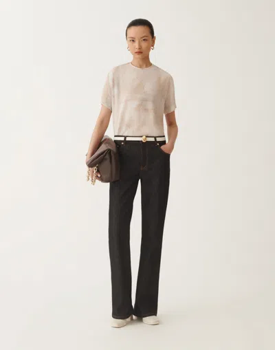 Fabiana Filippi Printed Crepe De Chine Top