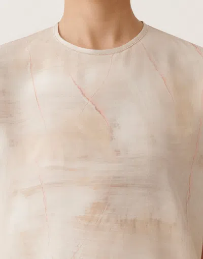 Fabiana Filippi Printed Crepe De Chine Top