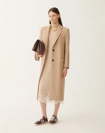 Fabiana Filippi Knit Dress With Lace Hemline