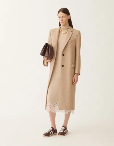 Fabiana Filippi Speckled Double-breasted Coat