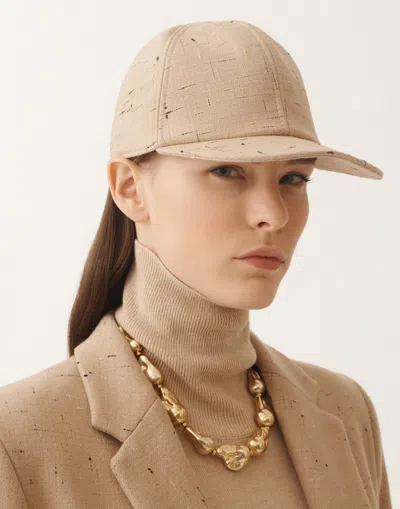 Fabiana Filippi Baseball Cap In Buttoned Tailoring