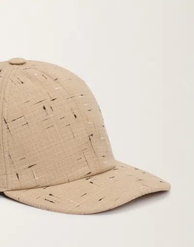 Fabiana Filippi Baseball Cap In Buttoned Tailoring