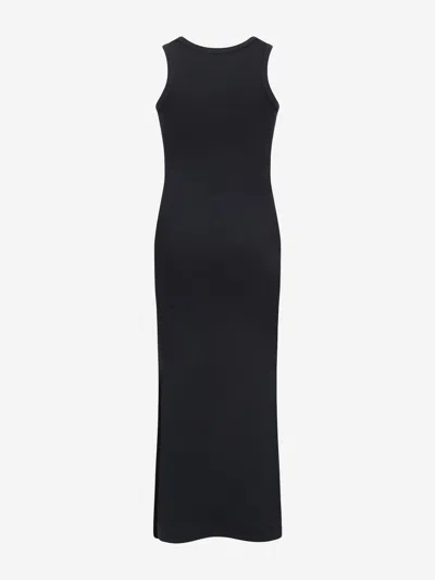Msgm Girls Interlock Light Dress In Black
