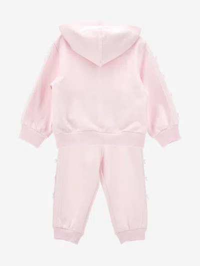 Monnalisa Baby Girls Bow Tracksuit In Pink