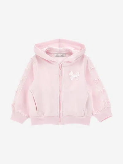 Monnalisa Baby Girls Bow Tracksuit In Pink