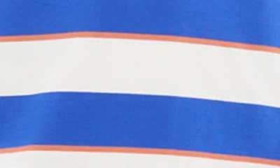 Staud Julius Mini Dress In Yacht Rugby Stripe In Blue