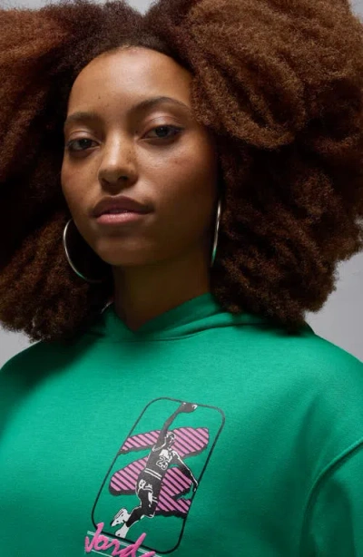 Jordan Brooklyn Fleece Hoodie In Green