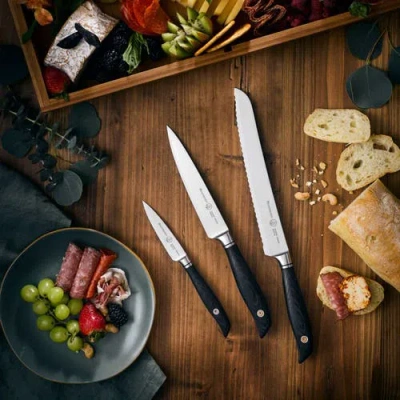 Messermeister Blacksmith 5 Piece Next Level Block Set In Brown