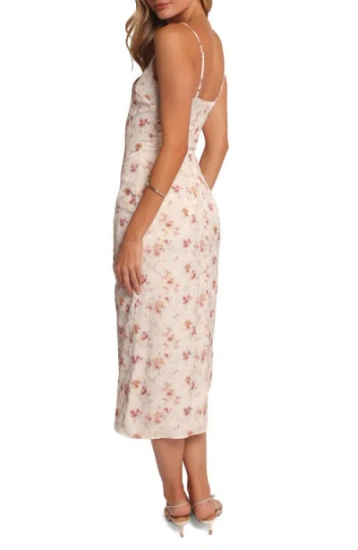 Petal And Pup Petal & Pup Elysian Floral Print Midi Dress In Neutral