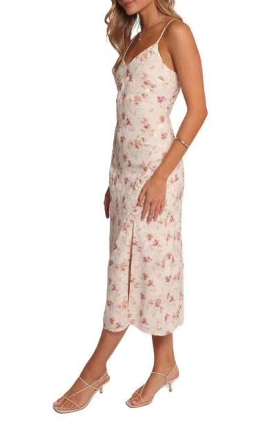 Petal And Pup Petal & Pup Elysian Floral Print Midi Dress In Neutral