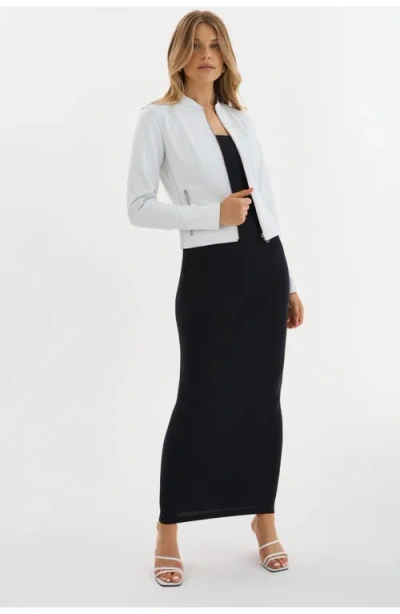 Lamarque Chapin | Reversible Leather Bomber In White