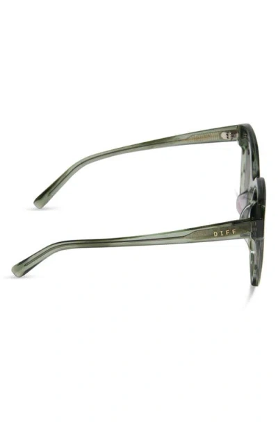 Diff Gia 62mm Oversize Square Sunglasses In Gray