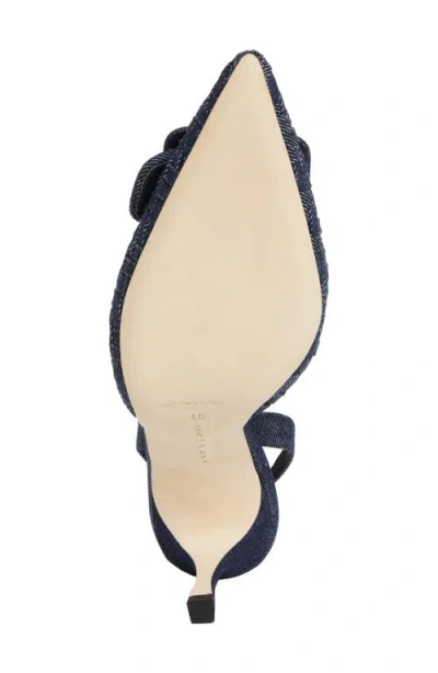 Manolo Blahnik Maysli Pointed Toe Slingback Pump In Black