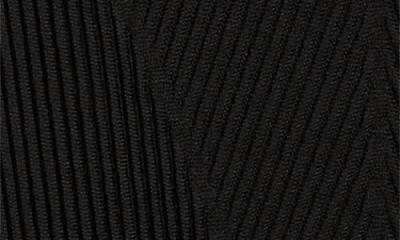 Balmain Strapless Knit Body-con Bustier Dress In Black