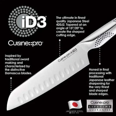Cuisine::pro ® Cuisinepro® Id3® Santoku Knife 5" In Metallic