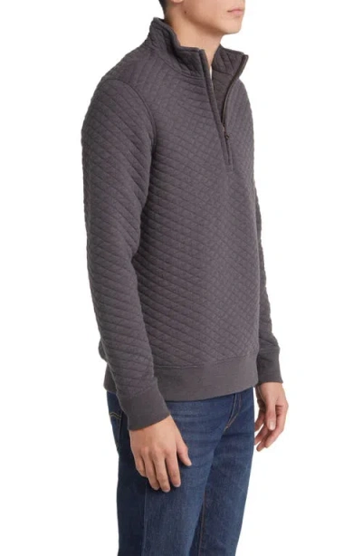 Billy Reid Half Zip Sweatshirt In Gray