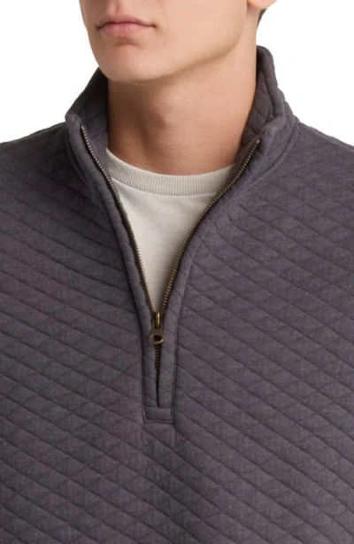 Billy Reid Half Zip Sweatshirt In Gray