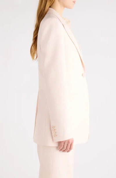 Chloé One-button Virgin Wool Gabardine Blazer In Neutral