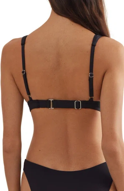 Polo Ralph Lauren V-neck Bikini Top In Black