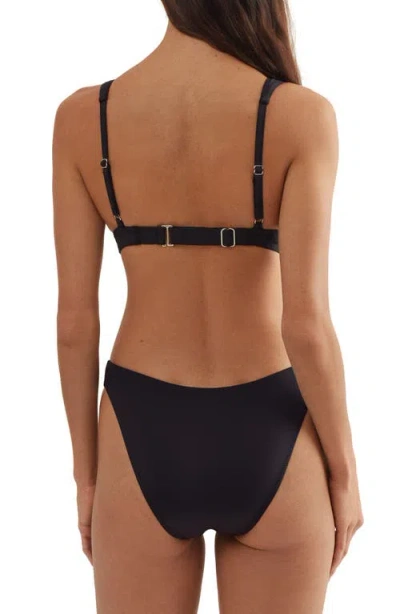 Polo Ralph Lauren V-neck Bikini Top In Black