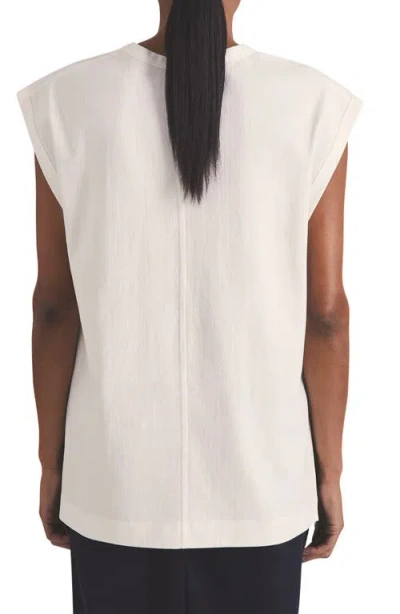 Reiss Dylan Cotton Blend Muscle Tank In White