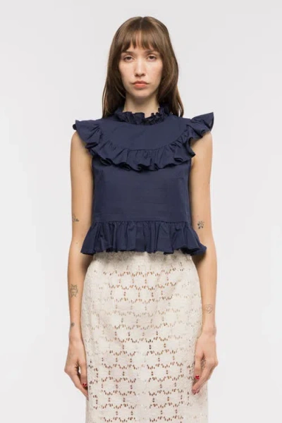 Toit Volant Matilda Top In Blue