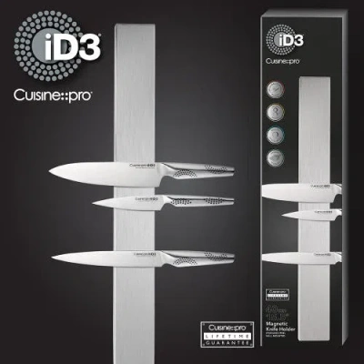 Cuisine::pro Id3 15.5" Magnetic Stainless Steel Knife Holder In Metallic