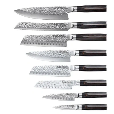 Cuisine::pro Damashiro 9pc Emperor Hisa Knife Block In Black