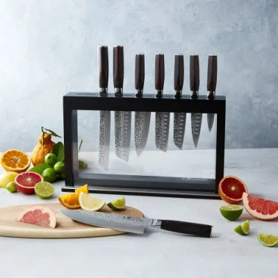 Cuisine::pro Damashiro 9pc Emperor Hisa Knife Block In Black