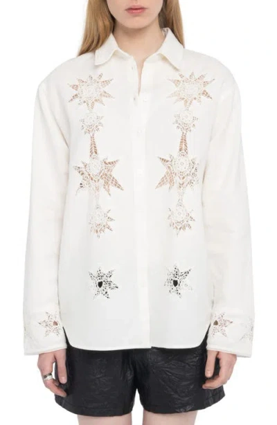Zadig & Voltaire Embroidered Detail Shirt