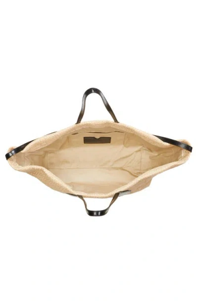 Balmain Track Raffia & Jacquard Tote