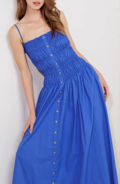 Freemarket Shirred Cotton Maxi Sundress