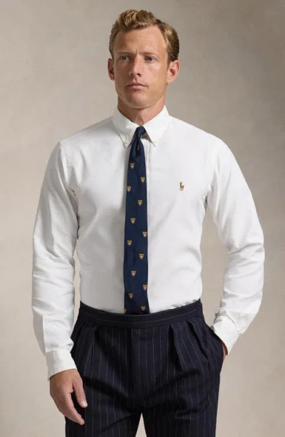 Polo Ralph Lauren Classic Fit Performance Oxford Button-down Shirt In White
