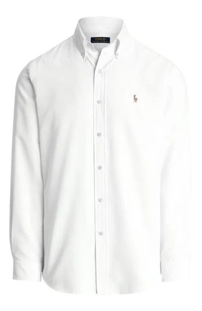 Polo Ralph Lauren Classic Fit Performance Oxford Button-down Shirt In White