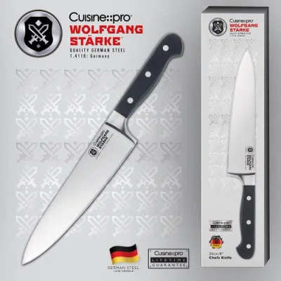 Cuisine::pro Wolfgang Starke 8" Chefs Knife In Black