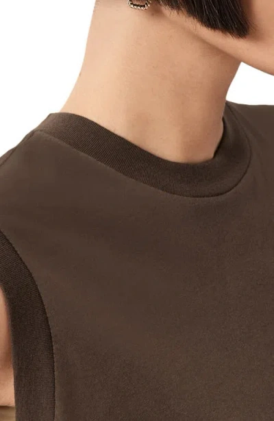 Allsaints Imogen Cotton Tank In Brown