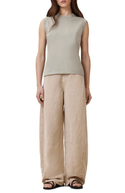 Allsaints Imogen Cotton Tank In Gray