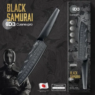 Cuisine::pro ® Cuisinepro® Id3 Black Samurai® Santoku 6" In Black