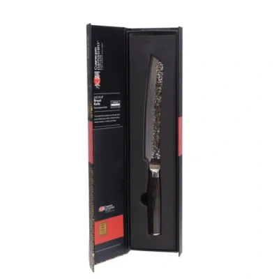 Cuisine::pro Damashiro 8" Emperor Bread Knife In Black