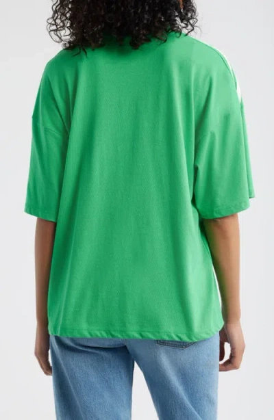 Vinyl Icons 04 Oversize Graphic T-shirt In Green
