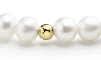 Lagos Kids' Cultured Pearl Bracelet In Silver
