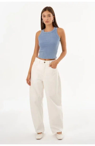 Lamarque Vicki | Rib Knit Tank Top In Blue