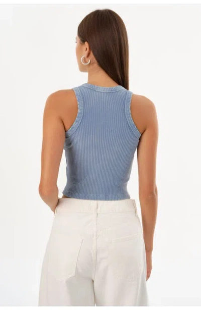 Lamarque Vicki | Rib Knit Tank Top In Blue