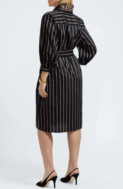 Foxcroft Esther Stripe Cotton Shirtdress