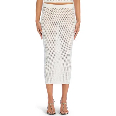 Ser.o.ya Soren Crochet Skirt In White