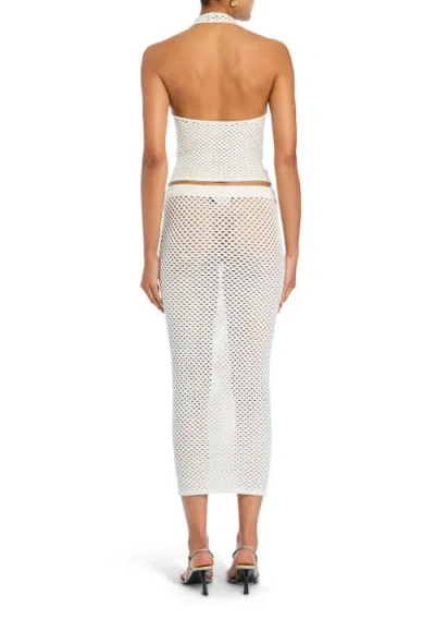 Ser.o.ya Soren Crochet Skirt In White