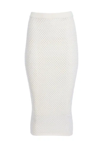 Ser.o.ya Soren Crochet Skirt In White