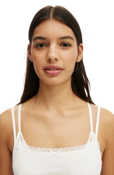 Cotton On Body Peached Jersey Lace Cami