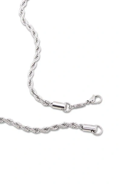 Brook & York Stainless Steel Rope Chain Necklace In Metallic